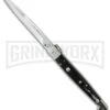 A.G.A. Campolin 12" Brazil Horn Sicilian Ring Pull Automatic Knife - Bayonet 2 A.G.A. Campolin 12" Brazil Horn Sicilian Ring Pull Automatic Knife - Bayonet -Aga Campolin 12 sicilian braz ring cm large