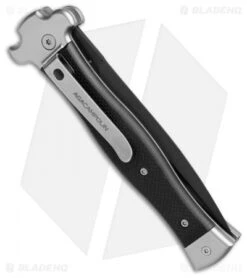 AGA Campolin Zero Dagger Leverlock Automatic Knife Black G-10 (3.75" Black) 8 AGA Campolin Zero Dagger Leverlock Automatic Knife Black G-10 (3.75" Black) -Aga Campolin AGA Campoliln Zero Dagger LL Black G 10 Black AGA01N ND BHQ 72185 jr side