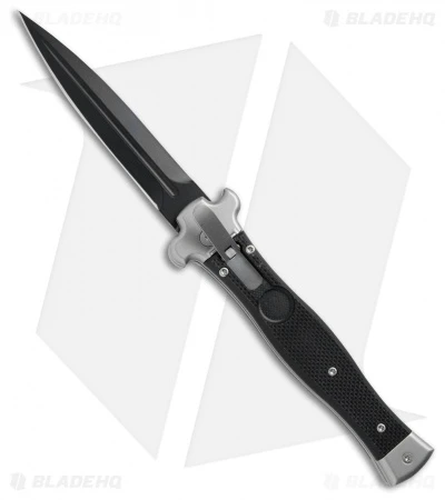 AGA Campolin Zero Dagger Leverlock Automatic Knife Black G-10 (3.75" Black) 3 AGA Campolin Zero Dagger Leverlock Automatic Knife Black G-10 (3.75" Black)