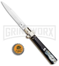 AGA Campolin 10" Brazilian Horn Frosolone Stiletto Automatic Knife - Bayonet 11 AGA Campolin 10" Brazilian Horn Frosolone Stiletto Automatic Knife - Bayonet -Aga Campolin AGA Campolin 10in Brazilian Horn Frosolone Stiletto Auto Bayo GX 29289 jr bottlecap large