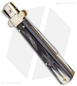 AGA Campolin 10" Frosolone Bayonet Stiletto Knife Brazilian Horn (4.5" Polish) 8 AGA Campolin 10" Frosolone Bayonet Stiletto Knife Brazilian Horn (4.5" Polish) -Aga Campolin AGA Campolin 10in Brazilian Horn Frosolone Stiletto Auto Bayo GX 29289 jr side