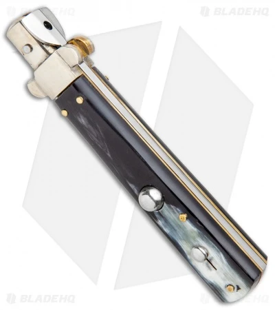 AGA Campolin 10" Frosolone Bayonet Stiletto Knife Brazilian Horn (4.5" Polish) 3 AGA Campolin 10" Frosolone Bayonet Stiletto Knife Brazilian Horn (4.5" Polish) - Image 2