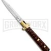 AGA Campolin 10" Snakewood Frosolone Stiletto Automatic Knife - Bayonet -Aga Campolin AGA Campolin 10in Frosolone Bayonet Stiletto Snakewood Polish BHQ 85760 jr large