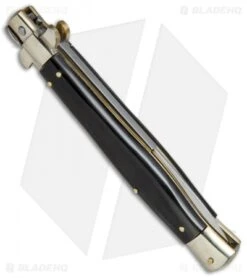 AGA Campolin 11" Picklock Automatic Italian Stiletto Dark Horn (5" Satin) 2016 9 AGA Campolin 11" Picklock Automatic Italian Stiletto Dark Horn (5" Satin) 2016 -Aga Campolin AGA Campolin 11in picklock Stilletto Dark Horn BHQ 67472 jr side