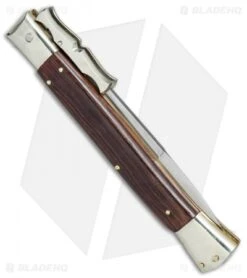 AGA Campolin 13" Bat Swinguard Automatic Cocobolo (5.75" Satin Bayonet) -Aga Campolin AGA Campolin 13in Bat Swinguard Auto Cocobolo Satin Bayo BHQ 77552 jr side