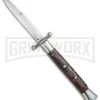 AGA Campolin 13" Stiletto Swinguard Cocobolo Wood Automatic Knife - Bayonet -Aga Campolin AGA Campolin 13in Swingaurd Auto Cocobolo Satin Bayo BHQ 77551 jr large