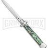 AGA Campolin 15" Italian Abalone Automatic Knife - Bayonet 2 AGA Campolin 15" Italian Abalone Automatic Knife - Bayonet -Aga Campolin AGA Campolin 15in Auto Italian Stiletto Abalone 7in satin BHQ 87415 er large