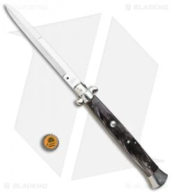 AGA Campolin 18" Italian Stiletto Knife Dark Horn (8" Satin Bayonet) 9 AGA Campolin 18" Italian Stiletto Knife Dark Horn (8" Satin Bayonet) -Aga Campolin AGA Campolin 18in Stiletto Dark Horn Satin Bayo BHQ 104096 jr bottlecap