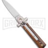 AGA Campolin 6" Dominus Wood Leverlock Automatic Knife - Satin Plain 2 AGA Campolin 6" Dominus Wood Leverlock Automatic Knife - Satin Plain -Aga Campolin AGA Campolin 6in Dominus LL Auto Wood Satin BHQ 178780 jr large