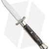 AGA Campolin 9" Italian Stiletto Swinguard Bayonet Automatic Knife Dark Horn -Aga Campolin AGA Campolin 9in Italian Stiletto Dark Horn Auto Bayo GX 11091 jr
