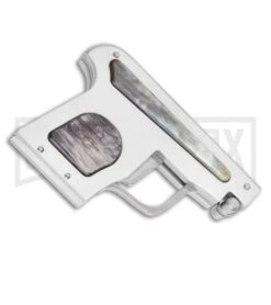 AGA Campolin Dark Horn Automatic Gun Knife - Satin Plain 8 AGA Campolin Dark Horn Automatic Gun Knife - Satin Plain -Aga Campolin AGA Campolin Automatic Gun Knife Dark Horn GX 33673 ns side large