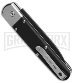 AGA Campolin Baron Black G-10 Automatic Knife - Black Plain -Aga Campolin AGA Campolin Baron Black G 10 Automatic Knife Black Plain GX 41987 td side large