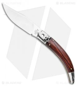 AGA Campolin Diana Lever Lock Automatic Knife Santos Wood (3.75" Satin)