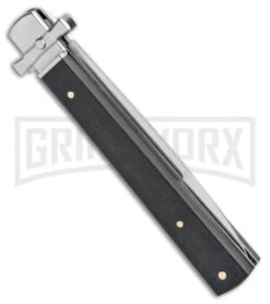 AGA Campolin Dominius Ebony Leverlock Automatic Knife - Bayonet Satin Plain 8 AGA Campolin Dominius Ebony Leverlock Automatic Knife - Bayonet Satin Plain -Aga Campolin AGA Campolin Dominius Ebony LL Auto Bayo Satin GO DOM23 EB BHQ 99910 jr side large