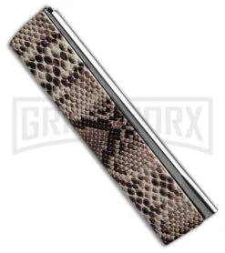 AGA Campolin Dragonfly Brown Snake Steel Gravity Knife - SatinPlain 7 AGA Campolin Dragonfly Brown Snake Steel Gravity Knife - SatinPlain -Aga Campolin AGA Campolin Dragonfly Gravity Knife Brown Snake Steel BHQ 203150 td side gx large