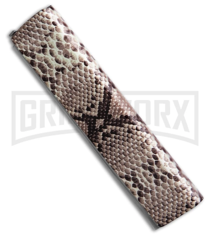 AGA Campolin Dragonfly Brown Snake Steel Gravity Knife - SatinPlain 4 AGA Campolin Dragonfly Brown Snake Steel Gravity Knife - SatinPlain - Image 2