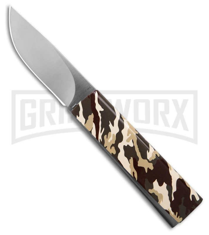 AGA Campolin Dragonfly Camo Steel Gravity Knife - SatinPlain 2 AGA Campolin Dragonfly Camo Steel Gravity Knife - SatinPlain