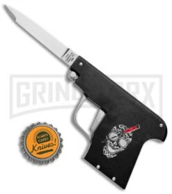 AGA Campolin Black Automatic Gun Knife - Satin Plain 9 AGA Campolin Black Automatic Gun Knife - Satin Plain -Aga Campolin AGA Campolin Gun Knife Auto Black Satin CEM PIS BLACK GX 33938 jr bottlecap large