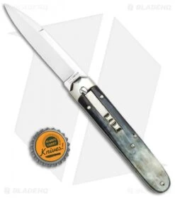 AGA Campolin Baron Automatic Knife Dark Horn (3.75" Satin) 11 AGA Campolin Baron Automatic Knife Dark Horn (3.75" Satin) -Aga Campolin AGA Campolin LL Auto Dark Horn Satin BHQ 117069 jr bottlecap