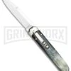 AGA Campolin Baron Dark Horn Automatic Knife - Satin Plain -Aga Campolin AGA Campolin LL Auto Dark Horn Satin BHQ 117069 jr large