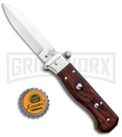 AGA Campolin Piccolo Cocobolo Italian Automatic Knife - Satin Plain 9 AGA Campolin Piccolo Cocobolo Italian Automatic Knife - Satin Plain -Aga Campolin AGA Campolin Piccolo Italian Stiletto Auto Cococbolo Satin BHQ 92867 jr bottlecap large