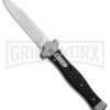 AGA Campolin Zero Carbon Fiber Leverlock Automatic Knife - Bayo Satin Plain -Aga Campolin AGA Campolin Zero CF LL Bayo BP 30461 jr large