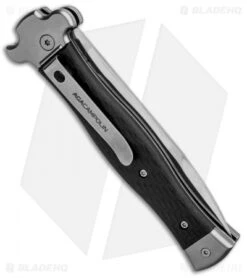 AGA Campolin Zero Bayo Leverlock Automatic Knife Carbon Fiber (3.75" Satin) -Aga Campolin AGA Campolin Zero CF LL Bayo BP 30461 jr side