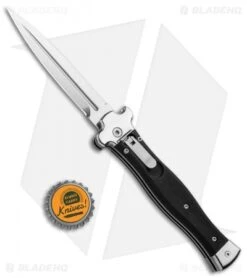 AGA Campolin Zero Dagger Leverlock Automatic Knife Black Coated (3.75" Polish) 9 AGA Campolin Zero Dagger Leverlock Automatic Knife Black Coated (3.75" Polish) -Aga Campolin AGA Campolin Zero Dagger LL Auto Black Coated Polish AGA01LN LD BHQ 92042 jr bottlecap