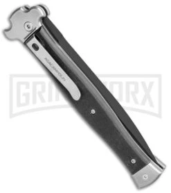 AGA Campolin Zero+ Black G-10 Leverlock Automatic Knife - Dagger Black Plain 2.0 8 AGA Campolin Zero+ Black G-10 Leverlock Automatic Knife - Dagger Black Plain 2.0 -Aga Campolin AGA Campolin Zero Dagger LL Auto Black G 10 Black BHQ 105419 jr side large