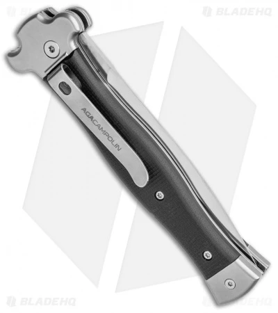 AGA Campolin Zero Dagger Leverlock Automatic Knife Black G-10 (3.75" Satin) 5 AGA Campolin Zero Dagger Leverlock Automatic Knife Black G-10 (3.75" Satin) - Image 3