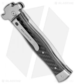 AGA Campolin Zero Dagger Leverlock Automatic Knife Carbon Fiber (3.75" Satin) 8 AGA Campolin Zero Dagger Leverlock Automatic Knife Carbon Fiber (3.75" Satin) -Aga Campolin AGA Campolin Zero Dagger LL Auto CF Satin AGA01CF SD BHQ 79656 jr side