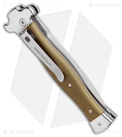 AGA Campolin Zero Dagger Leverlock Automatic Knife Green Aluminum (3.75" Satin) 5 AGA Campolin Zero Dagger Leverlock Automatic Knife Green Aluminum (3.75" Satin) - Image 3
