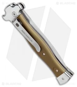 AGA Campolin Zero Dagger Leverlock Automatic Knife Green Aluminum (3.75" Satin) 7 AGA Campolin Zero Dagger Leverlock Automatic Knife Green Aluminum (3.75" Satin) -Aga Campolin AGA Campolin Zero Dagger LL Auto Green Alum Satin AGA01ALOD LD BHQ 99415 jr spine