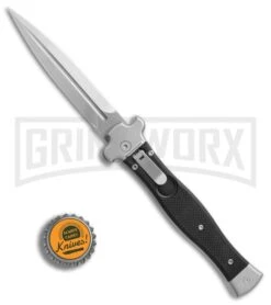 AGA Campolin Zero Black G-10 Leverlock Automatic Knife - Dagger Stonewash Plain 9 AGA Campolin Zero Black G-10 Leverlock Automatic Knife - Dagger Stonewash Plain -Aga Campolin AGA Campolin Zero Dagger black G10 sw BHQ 74034 er bottlecap large