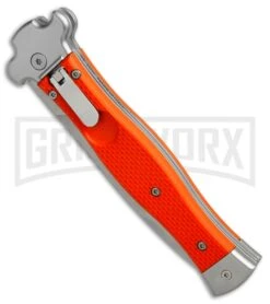 AGA Campolin Zero Orange G-10 Leverlock Automatic Knife - Dagger Stonewash Plain 8 AGA Campolin Zero Orange G-10 Leverlock Automatic Knife - Dagger Stonewash Plain -Aga Campolin AGA Campolin Zero Dagger orange G10 sw BHQ 74940 er spine large