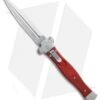 AGA Campolin Zero Dagger Leverlock Automatic Knife Red G-10 (3.75" Stonewash) -Aga Campolin AGA Campolin Zero Dagger red G10 sw BHQ 74036 jr
