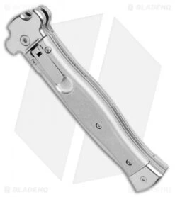 AGA Campolin Zero Dagger Leverlock Automatic Knife Aluminum (3.75" Tumbled) 7 AGA Campolin Zero Dagger Leverlock Automatic Knife Aluminum (3.75" Tumbled) -Aga Campolin AGA Campolin Zero Gray Aluminum LL Dagger Tumbled AGA01ALP D BHQ 99915 jr spine