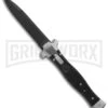 AGA Campolin Zero Black G-10 Leverlock Automatic Knife - Bayonet Black Plain 1 AGA Campolin Zero Black G-10 Leverlock Automatic Knife - Bayonet Black Plain -Aga Campolin AGA Campolin Zero Italian LL Black G 10 Black AGA01N NB BHQ 72045 jr large