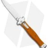 AGA Campolin Zero Italian Leverlock Automatic Knife Orange Al (3.75" Tumbled) -Aga Campolin AGA Campolin Zero Italian LL Orange Aluminum Tumbled AGA01ALO LB BHQ 97990 jr