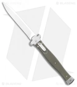 Aga Campolin 16 AGA Campolin Zero+ Italian Leverlock Automatic Knife OD Grn G-10 (4.5"Sat Bayo)