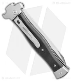 AGA Campolin Zero Reverse Tanto Leverlock Auto Textured Black G10 (3.75" Satin) 8 AGA Campolin Zero Reverse Tanto Leverlock Auto Textured Black G10 (3.75" Satin) -Aga Campolin AGA Campolin Zero Reverse Tanto Leverlock Automatic Black G 10 3.75 Satin AGA01N ST BHQ 116874 LS Side