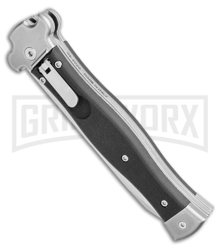 AGA Campolin Zero Textured Black G10 Leverlock Auto Knife - Reverse Tanto Plain 4 AGA Campolin Zero Textured Black G10 Leverlock Auto Knife - Reverse Tanto Plain - Image 2