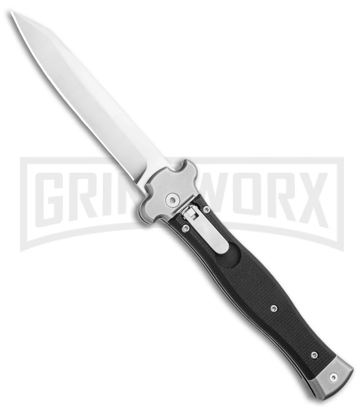AGA Campolin Zero Textured Black G10 Leverlock Auto Knife - Reverse Tanto Plain 3 AGA Campolin Zero Textured Black G10 Leverlock Auto Knife - Reverse Tanto Plain