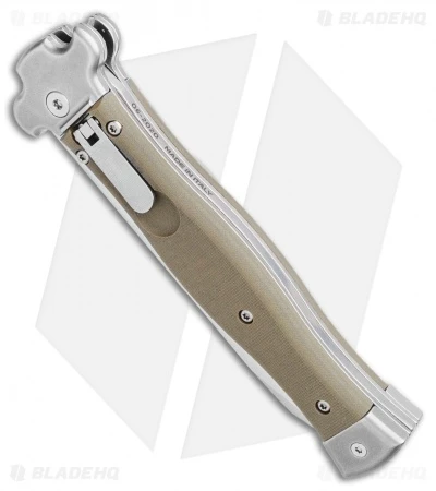 AGA Campolin Zero Reverse Tanto Leverlock Automatic Green G-10 (4" Satin) 4 AGA Campolin Zero Reverse Tanto Leverlock Automatic Green G-10 (4" Satin) - Image 2