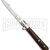AGA Campolin 11" Frosolone Cocobolo Stiletto Automatic Knife - Bayonet -Aga Campolin AGA Frosolone Cocobolo Nickel 11in Bayo BP 29292 jr large