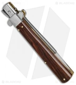 AGA Campolin 11" Frosolone Bayonet Stiletto Automatic Knife Cocobolo (5" Satin) 9 AGA Campolin 11" Frosolone Bayonet Stiletto Automatic Knife Cocobolo (5" Satin) -Aga Campolin AGA Frosolone Cocobolo Nickel 11in Bayo BP 29292 jr side