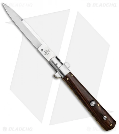 AGA Campolin 11" Frosolone Bayonet Stiletto Automatic Knife Cocobolo (5" Satin) 3 AGA Campolin 11" Frosolone Bayonet Stiletto Automatic Knife Cocobolo (5" Satin)