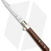 AGA Campolin 11" Frosolone Bayonet Stiletto Automatic Snake Wood (5" Satin) -Aga Campolin AGA Frosolone Snake Nickel 11in Bayo BP 29298 jr