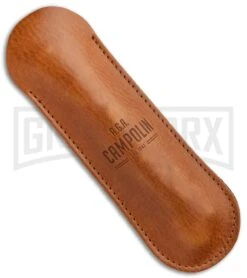 AGA Campolin Sahara Ram Horn Italian Stiletto Automatic Knife - Mirror Plain -Aga Campolin Aga Campolin 9in Sahara Italian Stiletto Auto Ram Horn Mirror BHQ 90703 jr case large