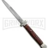 A.G.A. Campolin 11" Maltese Cross Stiletto Cocobolo Automatic Knife - Bayonet -Aga Campolin aga 11in maltese cocobolo bayo large